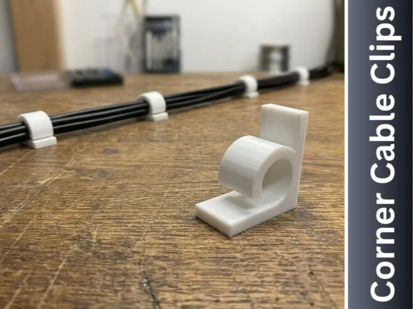 Miniatura 1 do modelo 3D Cable hook Corner Bracket