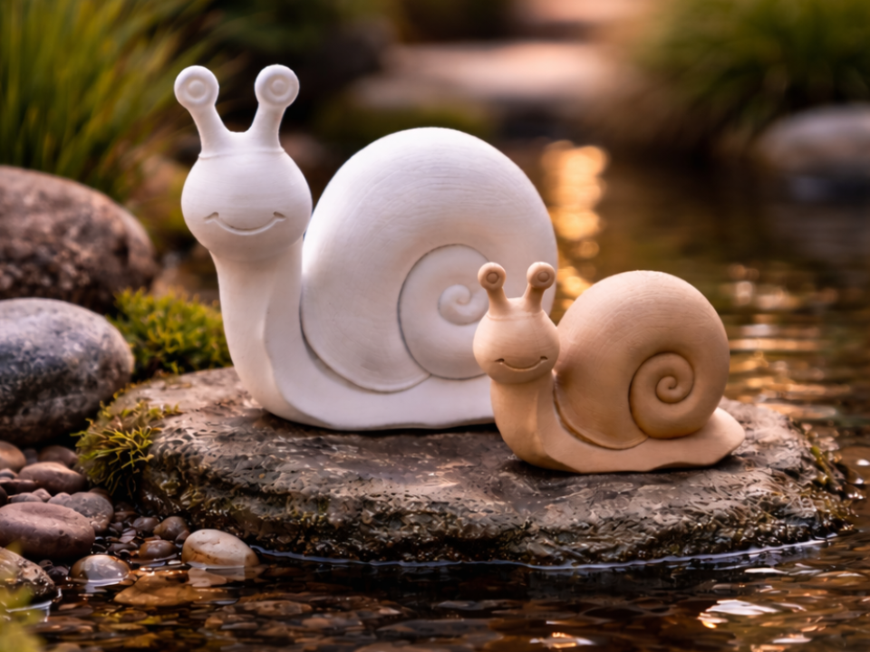 Süße Schnecke Klein und Groß