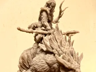 Druid Dryad on Owlbear