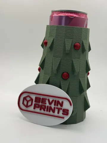 Accesorio para impresora 3D: Evergreen Sips – Christmas Tree Koozie Collection — vista de referencia 3