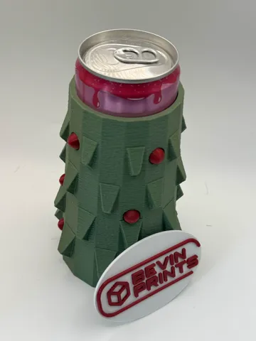 Accesorio para impresora 3D: Evergreen Sips – Christmas Tree Koozie Collection — vista de referencia 2