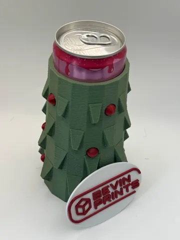 Accesorio para impresora 3D: Evergreen Sips – Christmas Tree Koozie Collection — vista de referencia 5