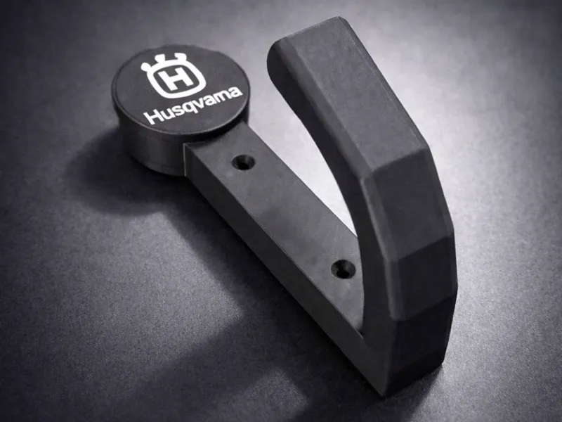 Soporte para casco de moto (Logo Husqvarna)