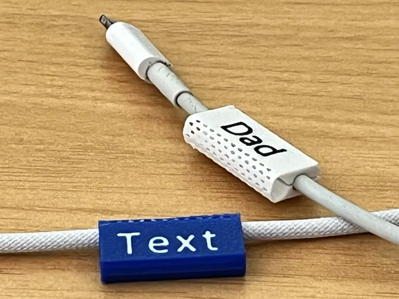 Cable clip / label for iPhone and others