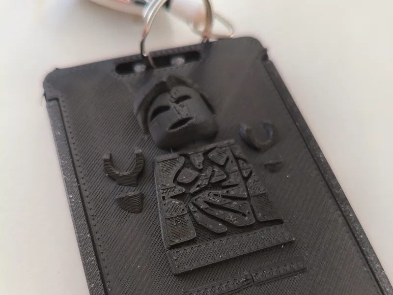 LEGOs-like Han Solo Carbonite ID Badge card holder