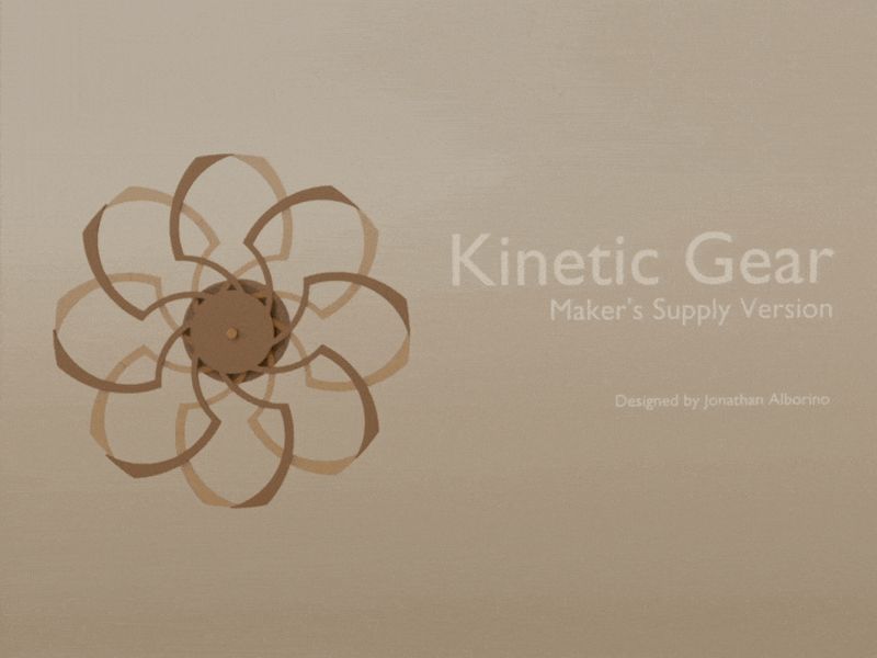 Kinetic Gear - Maker's Supply Version