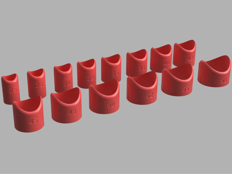 PIPES 90 degree templates various sizes tools cut