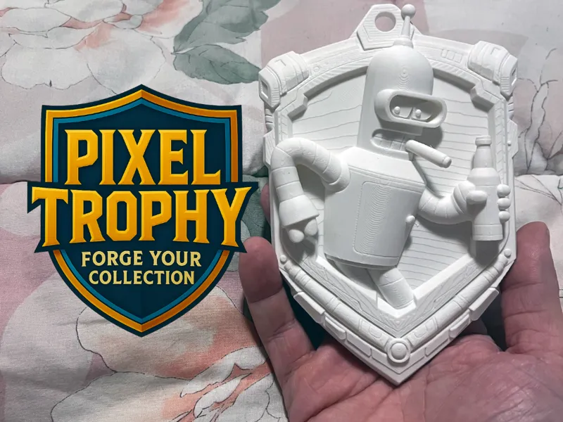 Pixel Trophy – Bender (Futurama)