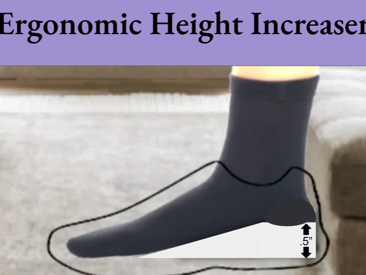 Miniatura 1 do modelo 3D Ergonomic Height Increaser 1/2"
