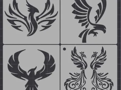 Eagles stencils (set of 12)