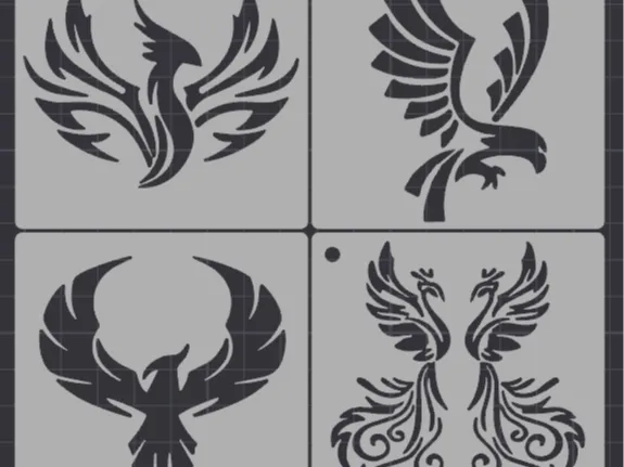 Eagles stencils (set of 12)