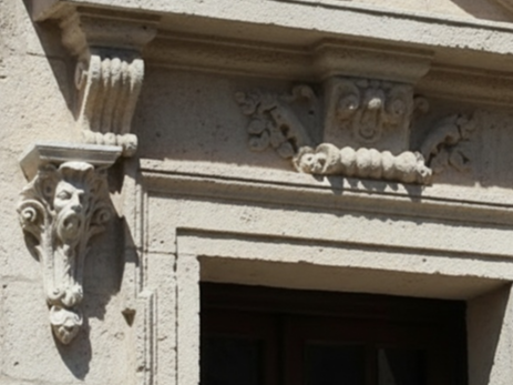 Miniature Bearded Man Corbel