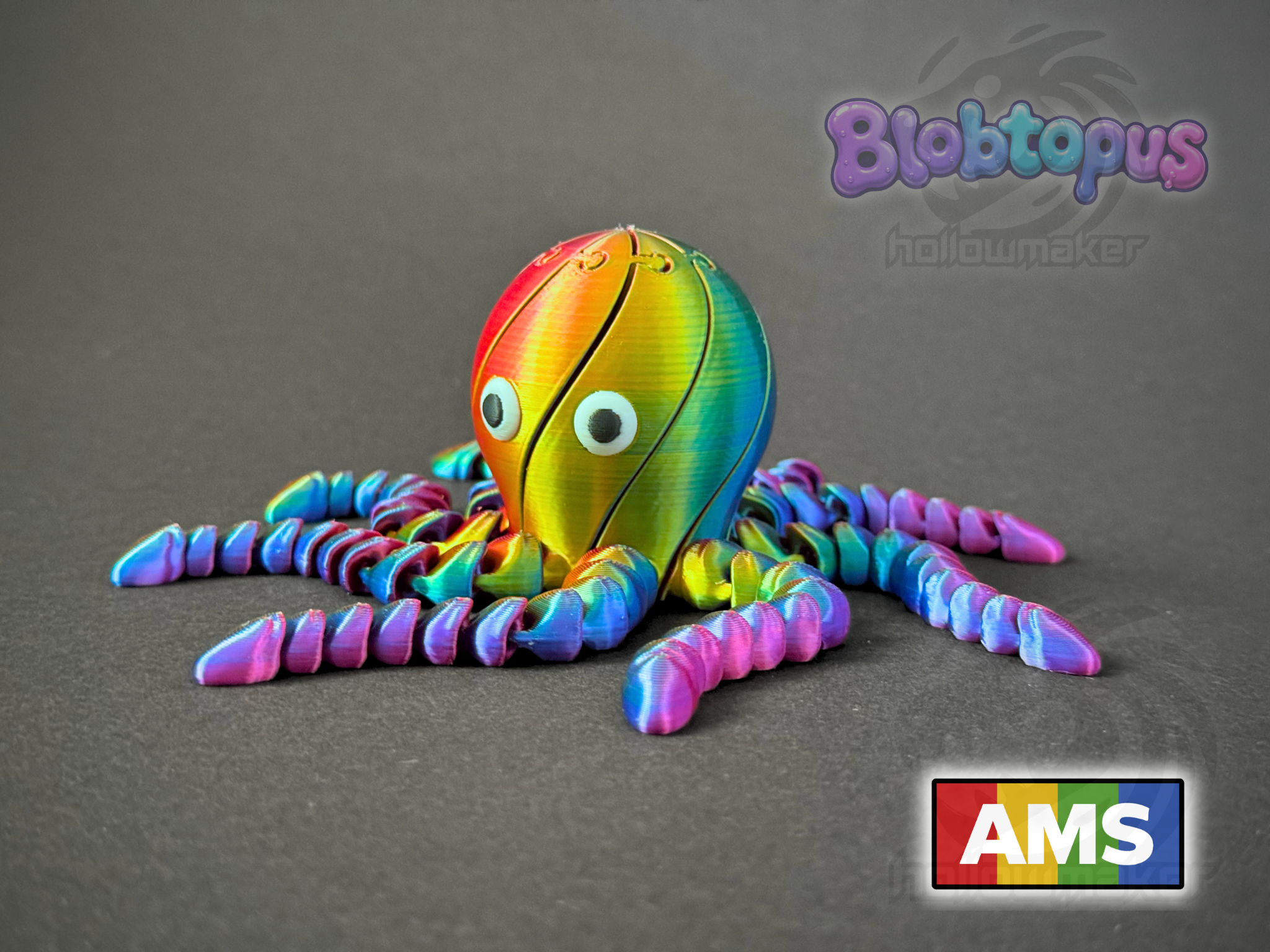 Miniatura 2 do modelo 3D Blobtopus - Articulated  Twisty Slime Octopus