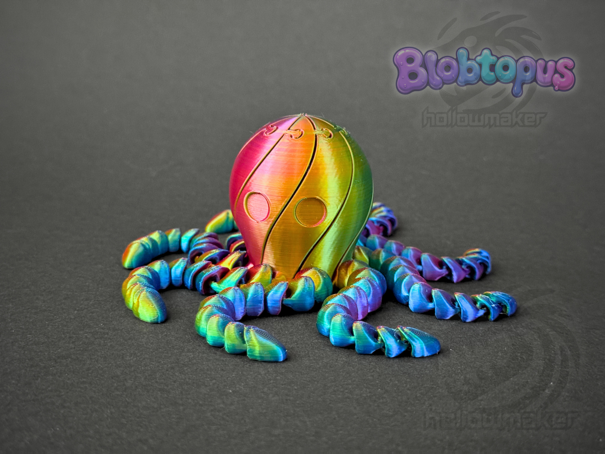 Miniatura 4 do modelo 3D Blobtopus - Articulated  Twisty Slime Octopus