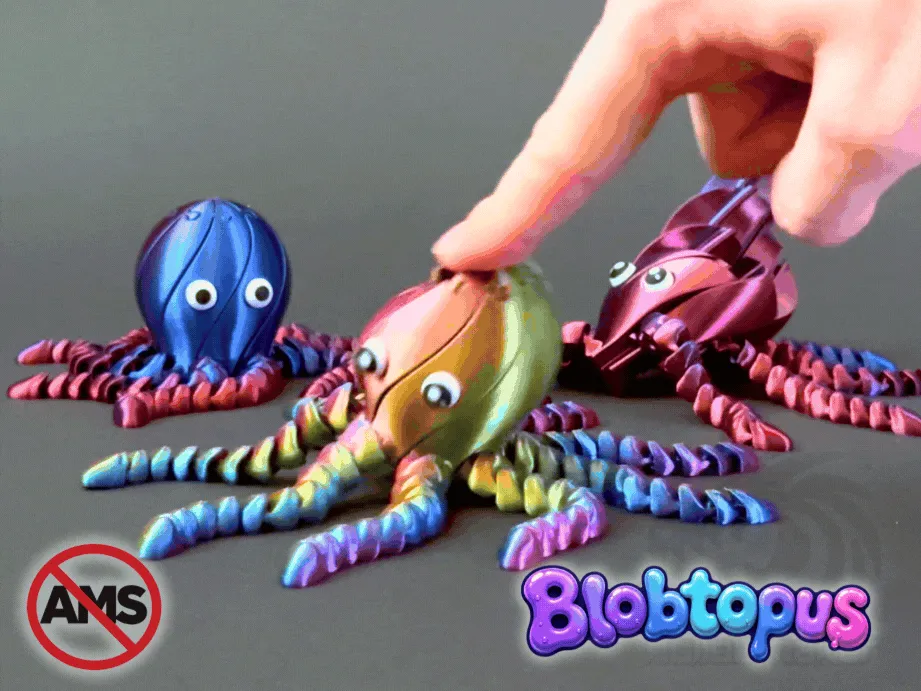 Blobtopus - Articulated Twisty Slime Octopus view 2