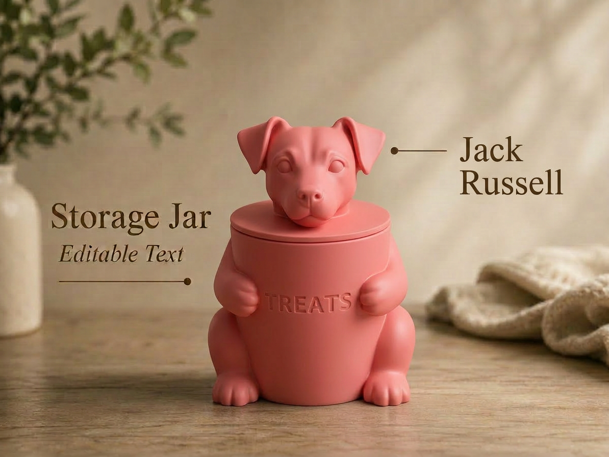 Jack Russell Storage Jar