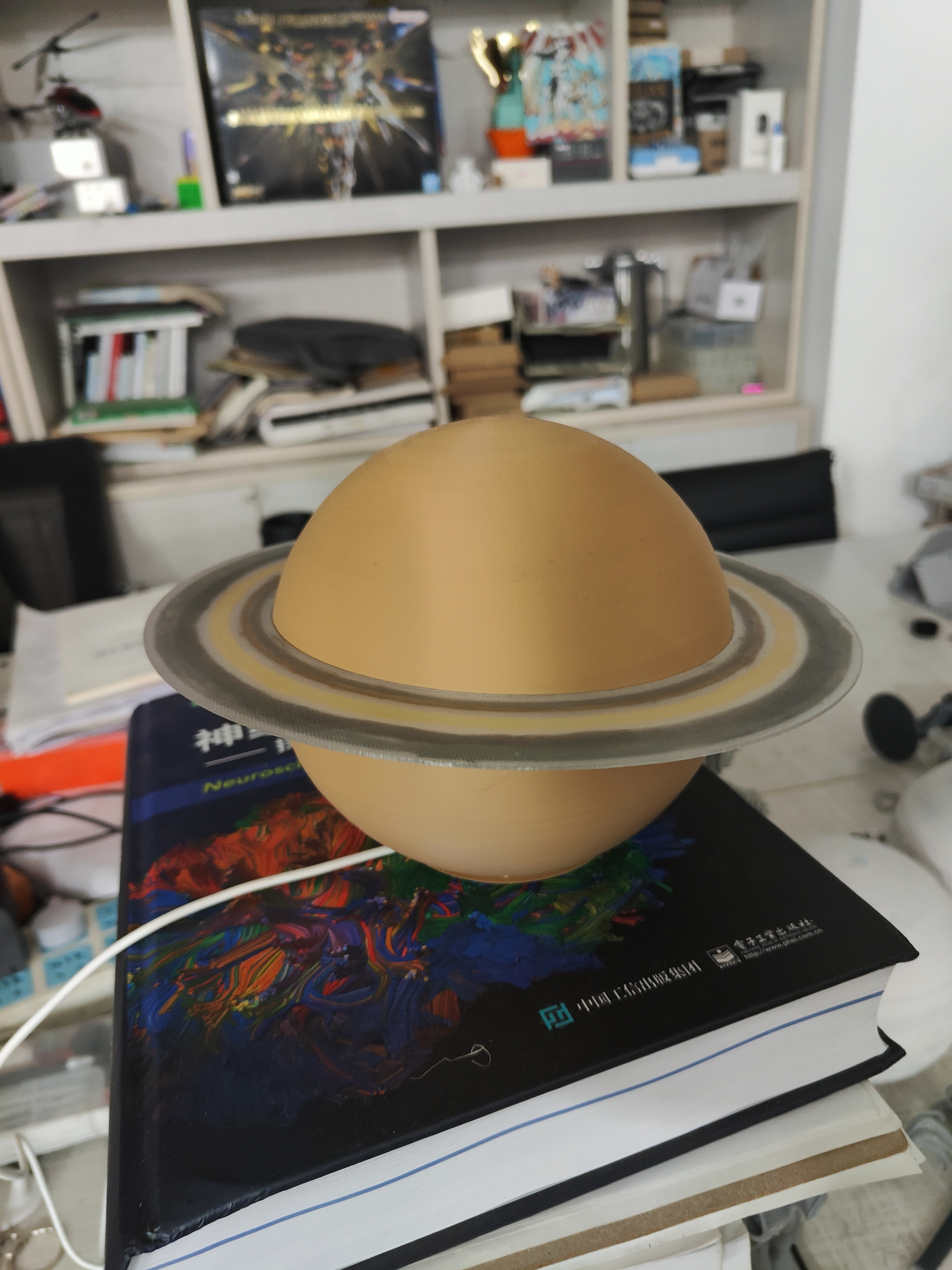 Miniatura 1 do modelo 3D 土星Saturn LED001夜灯