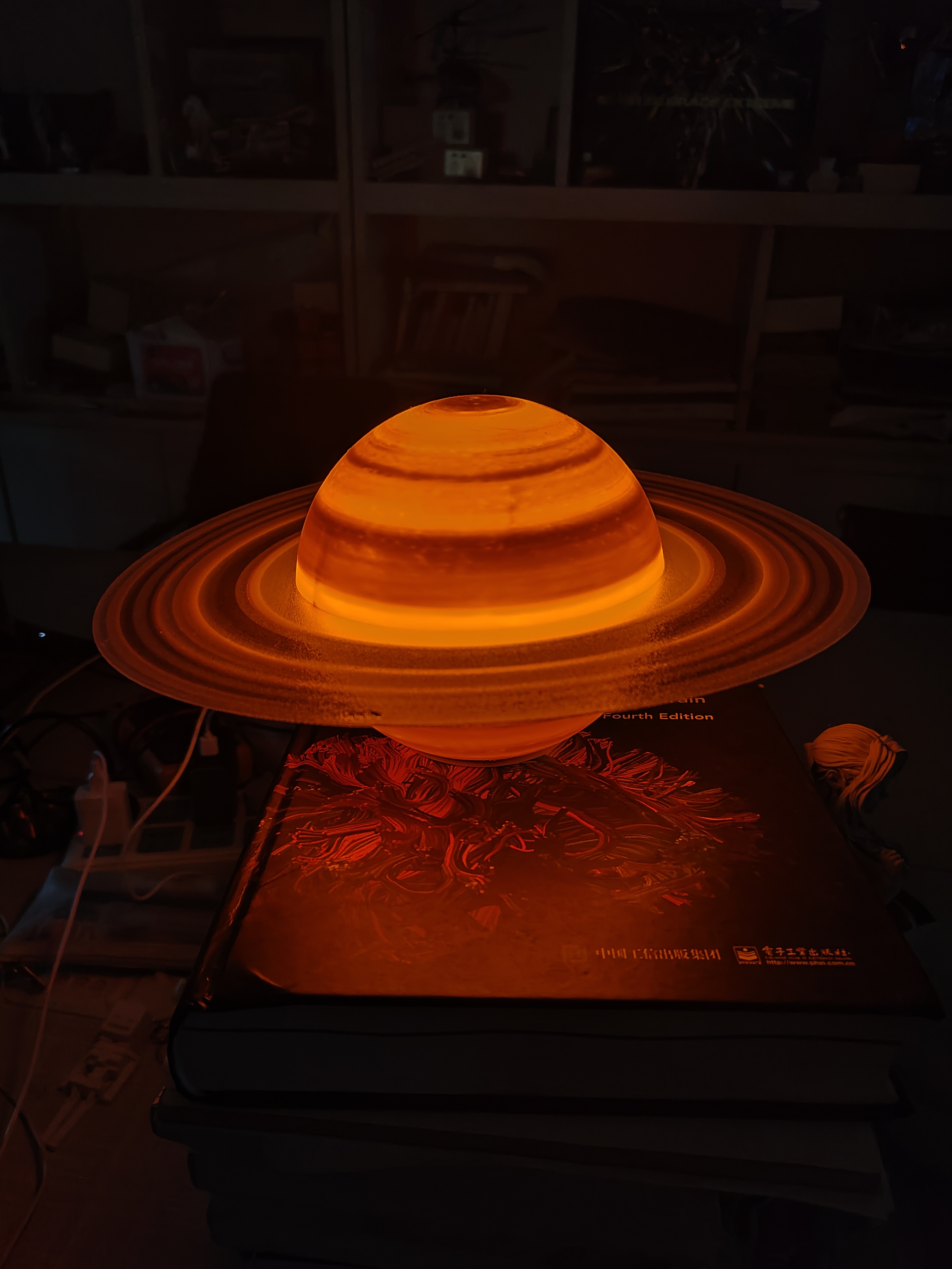 Miniatura 2 do modelo 3D 土星Saturn LED001夜灯