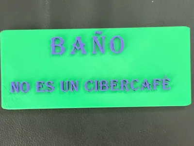 Not cybercafe bathroom sign