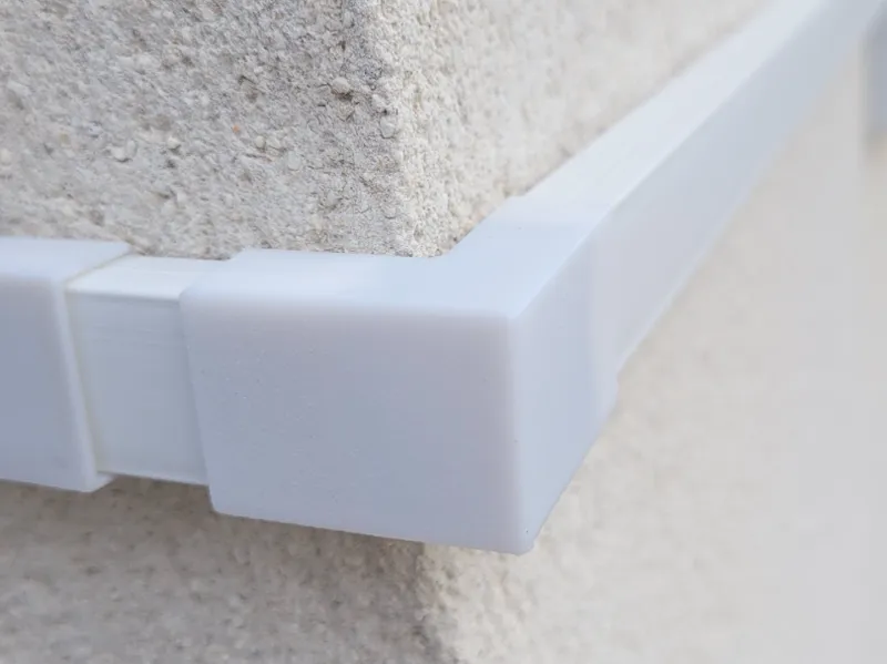 90° Right Angle Connector for 20x10 Cable Trunking
