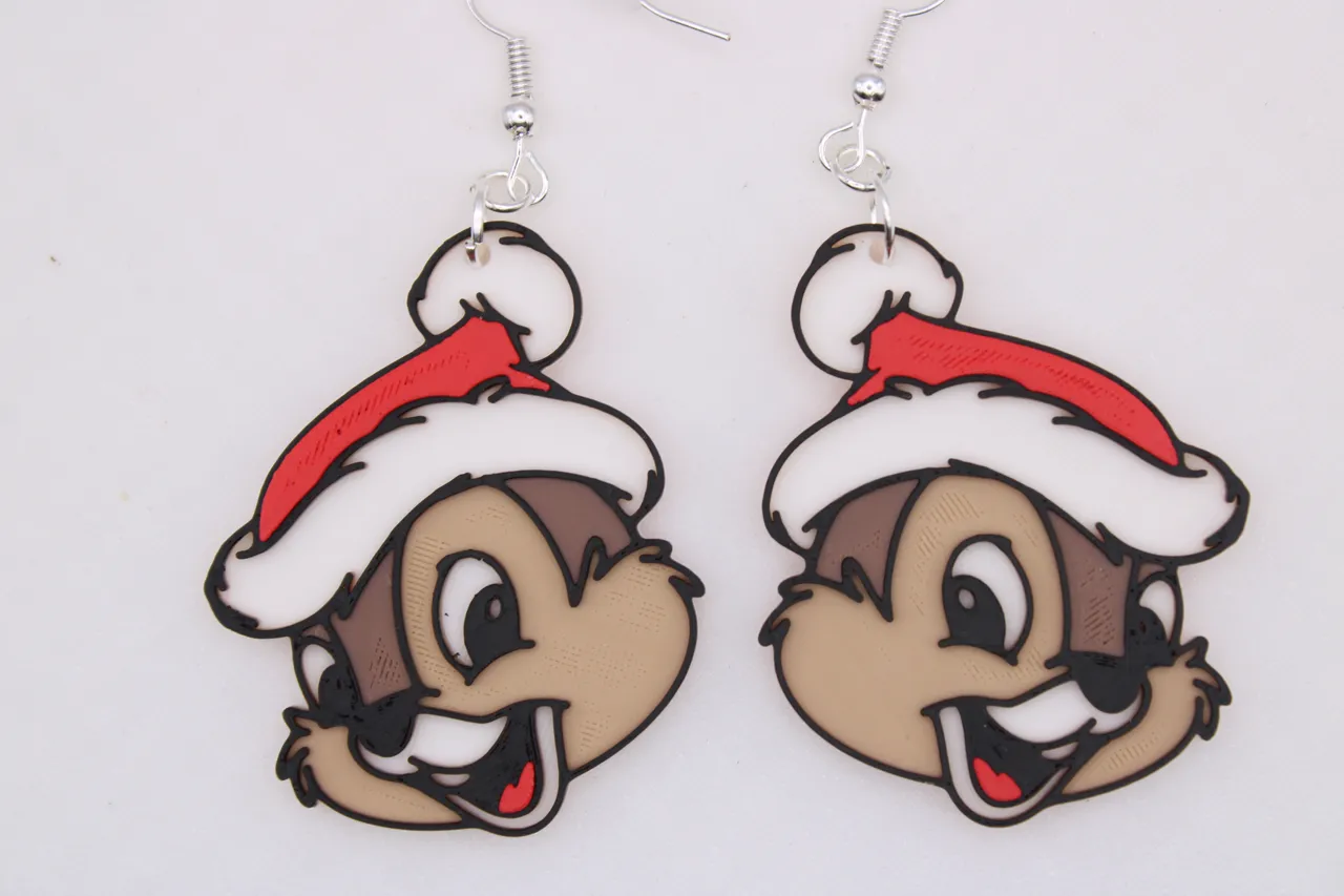 Christmas - Random CHaracter Earrings view 4