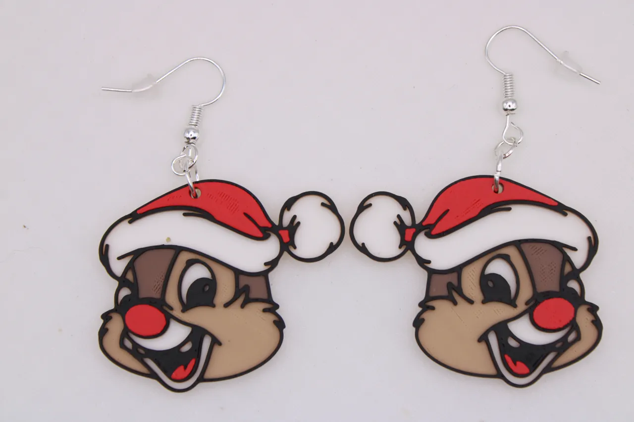 Christmas - Random CHaracter Earrings view 3