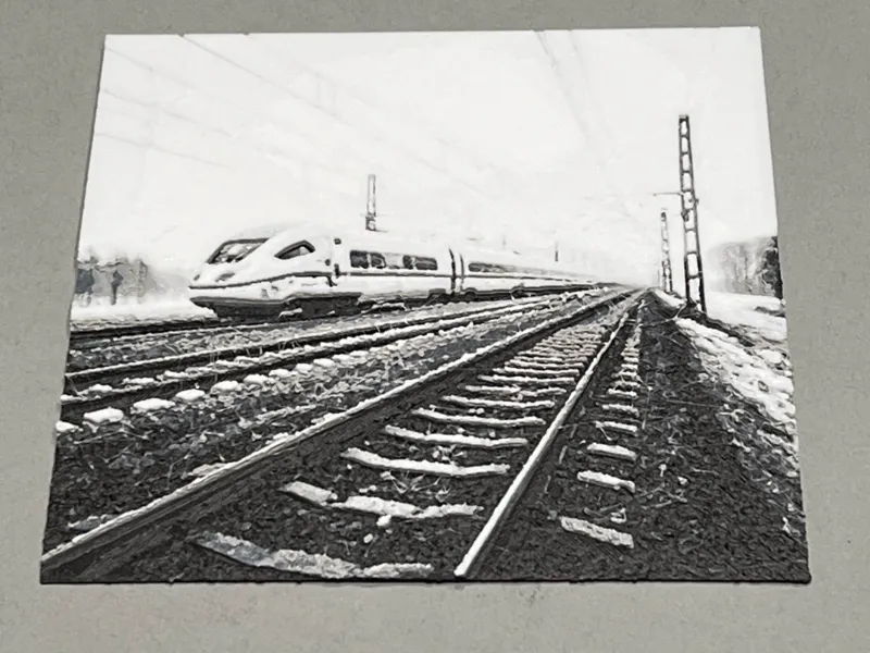 HueForge of a Train