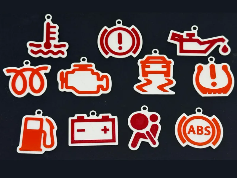 Dashboard Warning Light Christmas Ornaments