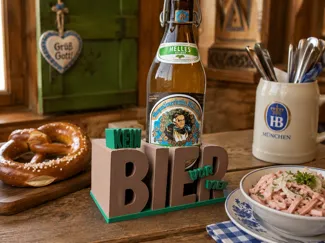 Kein Bier vor Vier – Geschenk-Getränkehalter