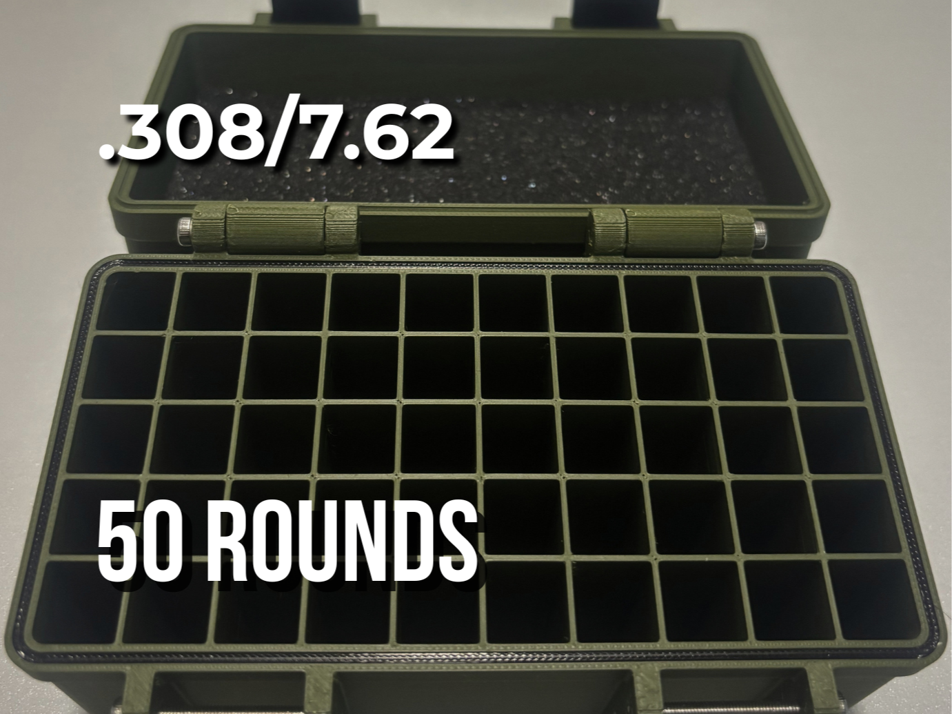 .308 / 7.62 Ammo Box – 50 Round Storage