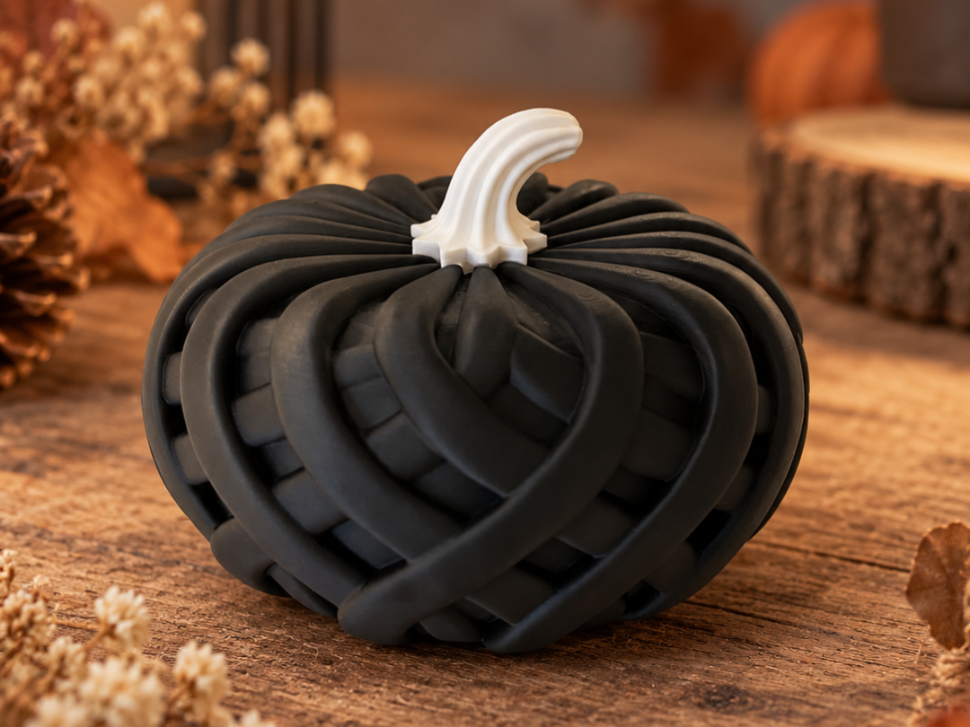 Woven Autumn Pumpkin – Hollow Decoration - 1