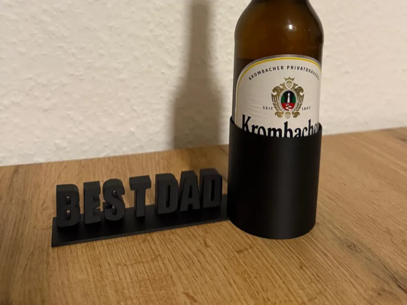 Best Dad Geschenk / Bier Halter / Vatertag