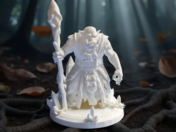 Figurine chaman orc pour jeu de rôle