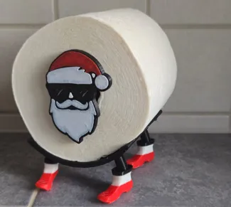 Weihnachts-Toiletten-Nikolaus Christmas-Toilet