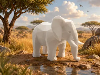 Low Poly Elephant