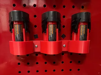Pegboard/Screw Mount Milwaukee M12 Battery Holder