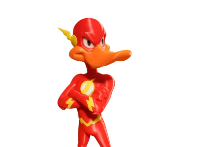 Daffy Duck as the flash.