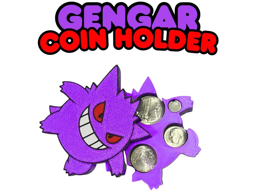 Soporte: Gengar Coin Holder. Referencia del modelo original.