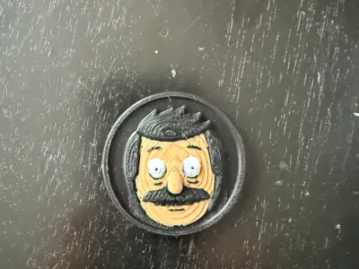 Bob's burger large golf ball marker