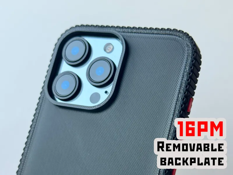 iPhone 16 Pro Max Case with Customizable Backplate