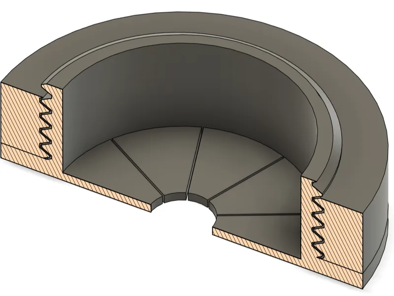 Screw on TPU Gromet