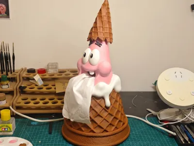 Ice Cream Cone Patrick Star - Tissue Box (no AMS needed)