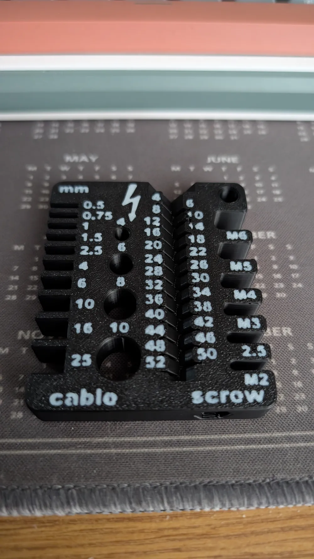 Wire & Screw Measurer Tool - AMS Smooth - Free 3D Print Model - MakerWorld