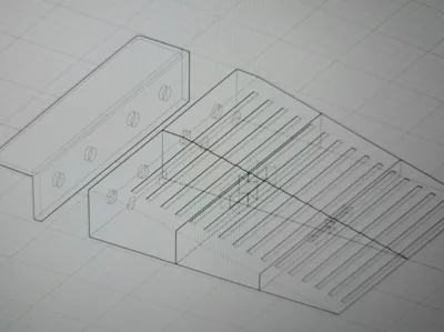 Slope for vacuum clearer H90mm with 10% slope 