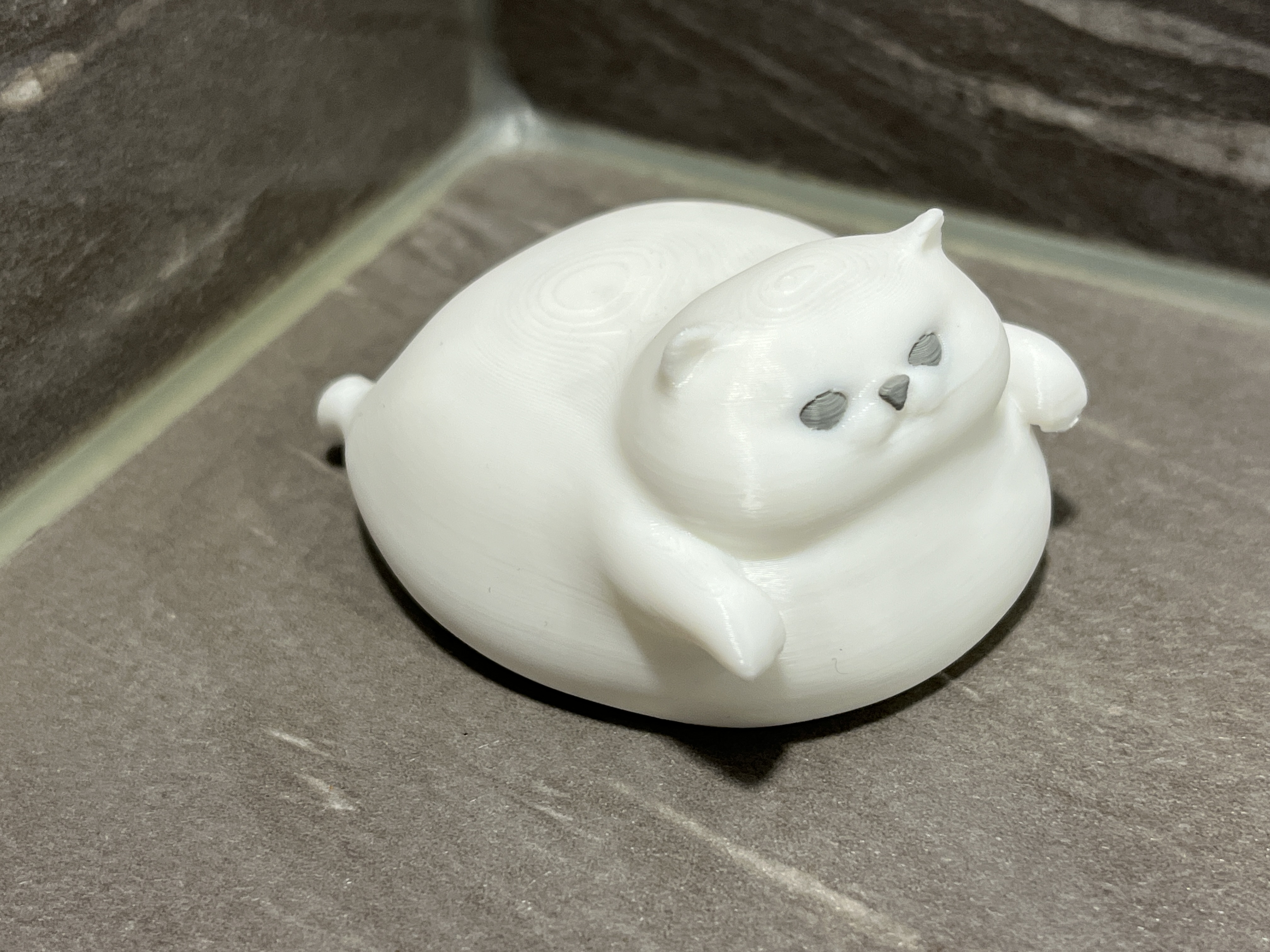 Miniatura 4 do modelo 3D 糯米团子猫3 微缩模型工艺品摆件