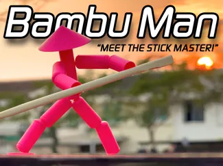 Bambu Man 3D Print Stick Fighter Toy