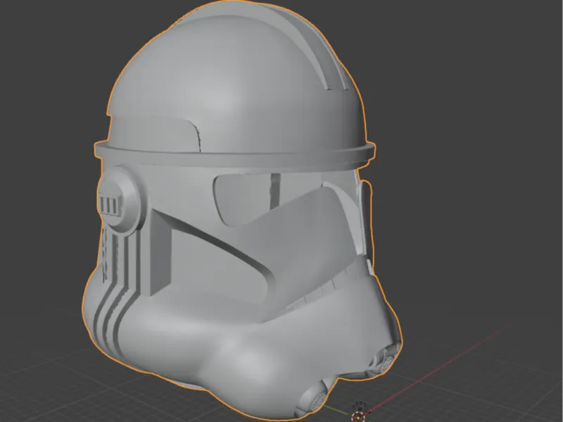 Clone trooper helmet (A1 Mini format)