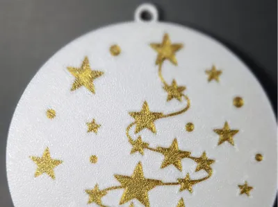 Christmas ball with stars