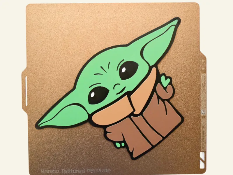 Baby Yoda Star Wars Cartoon 3D Print Hueforge