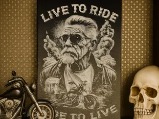Ride to live Biker Hueforge